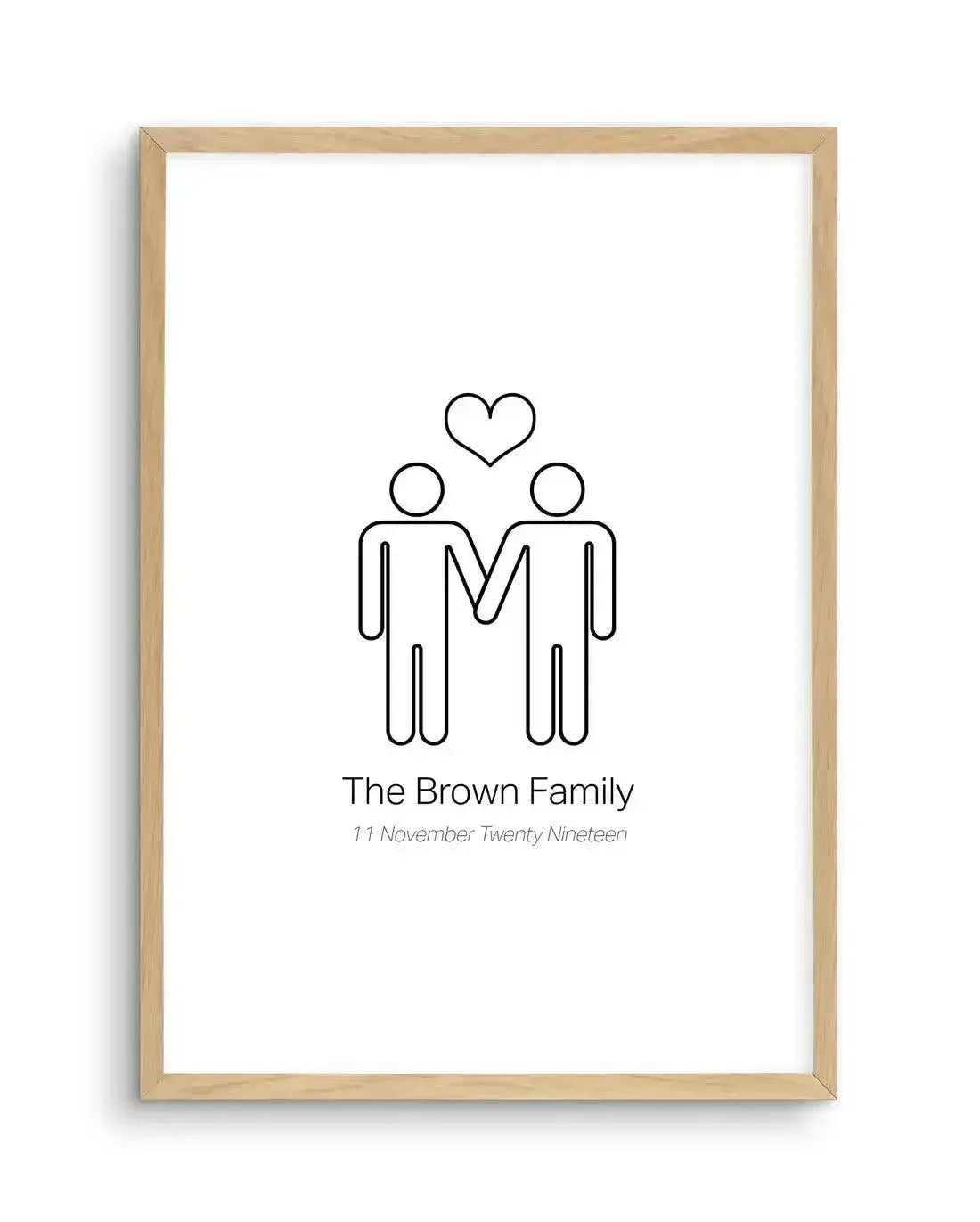 Love Wins Couple Print Art Print-PRINT-Olive et Oriel-Olive et Oriel-A5 | 5.8" x 8.3" | 14.8 x 21cm-Oak-With White Border-Buy-Australian-Art-Prints-Online-with-Olive-et-Oriel-Your-Artwork-Specialists-Austrailia-Decorate-With-Coastal-Photo-Wall-Art-Prints-From-Our-Beach-House-Artwork-Collection-Fine-Poster-and-Framed-Artwork