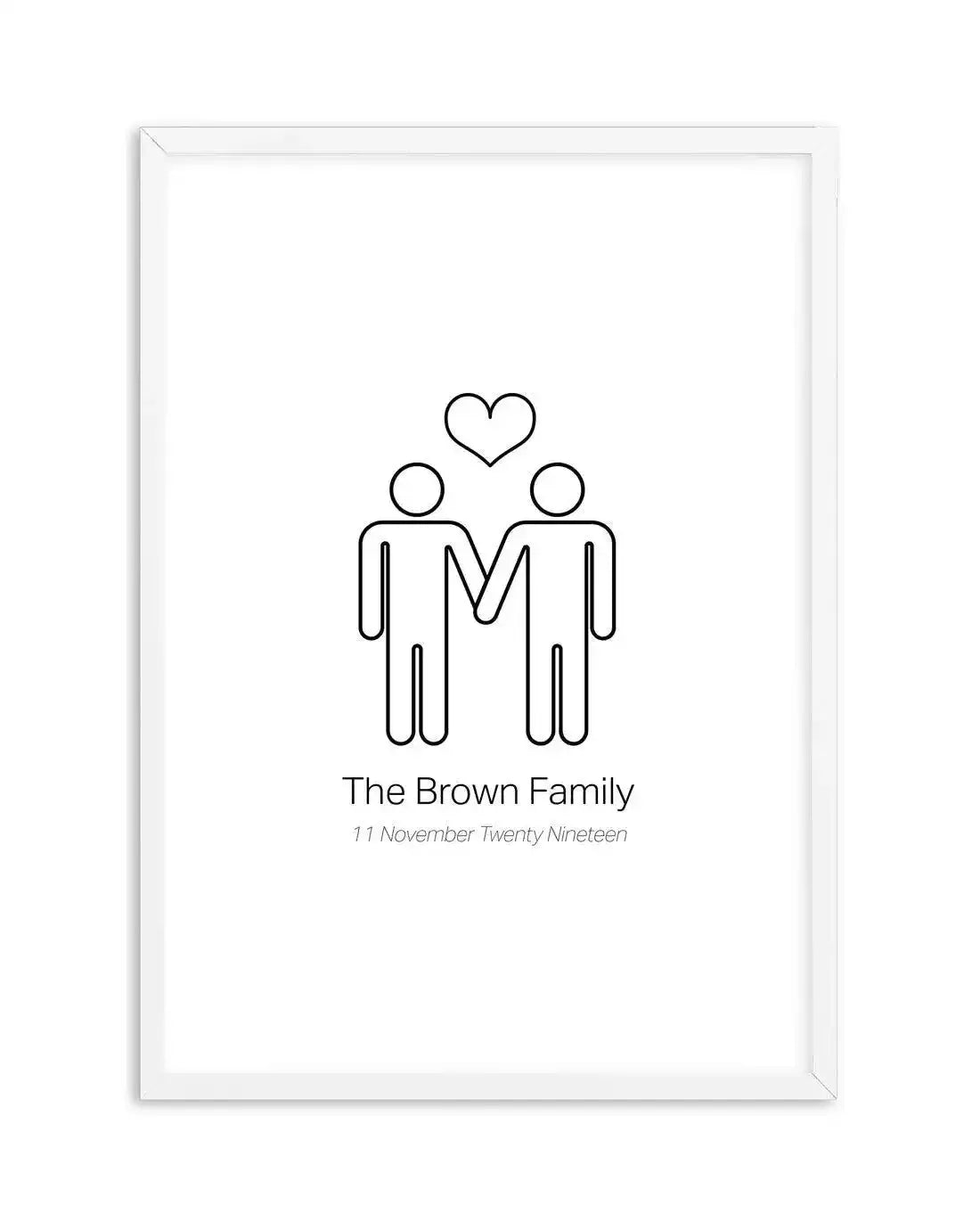 Love Wins Couple Print Art Print-PRINT-Olive et Oriel-Olive et Oriel-A5 | 5.8" x 8.3" | 14.8 x 21cm-White-With White Border-Buy-Australian-Art-Prints-Online-with-Olive-et-Oriel-Your-Artwork-Specialists-Austrailia-Decorate-With-Coastal-Photo-Wall-Art-Prints-From-Our-Beach-House-Artwork-Collection-Fine-Poster-and-Framed-Artwork