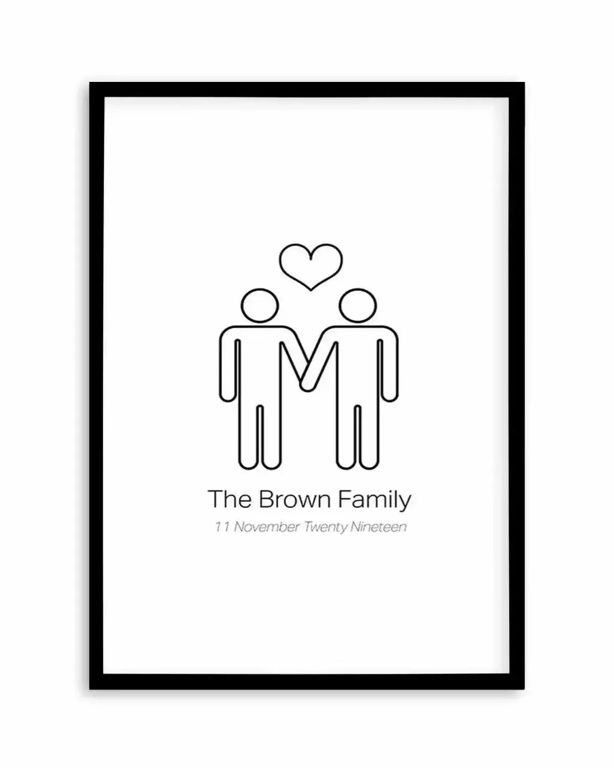 Love Wins Couple Print Art Print from Olive et Oriel where you can shop wallpaper and artworks online