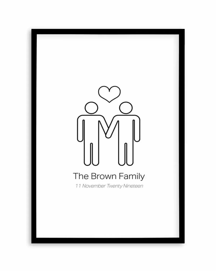 Love Wins Couple Print Art Print from Olive et Oriel where you can shop wallpaper and artworks online