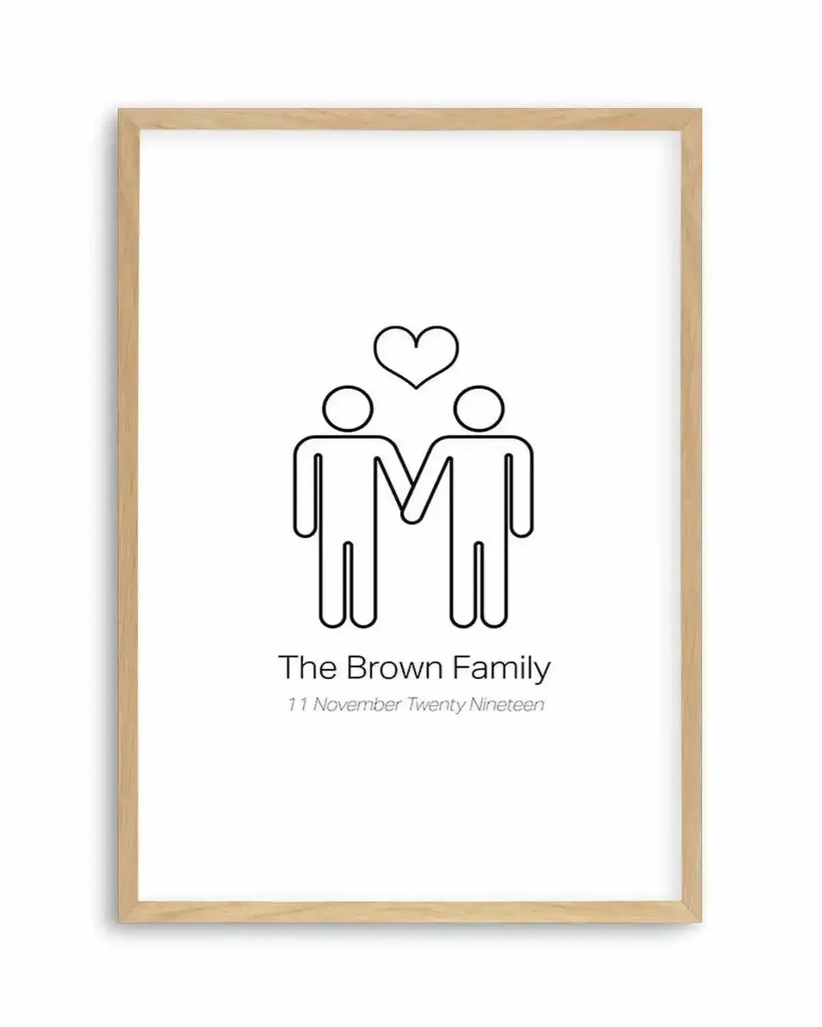 Love Wins Couple Print Art Print from Olive et Oriel where you can shop wallpaper and artworks online