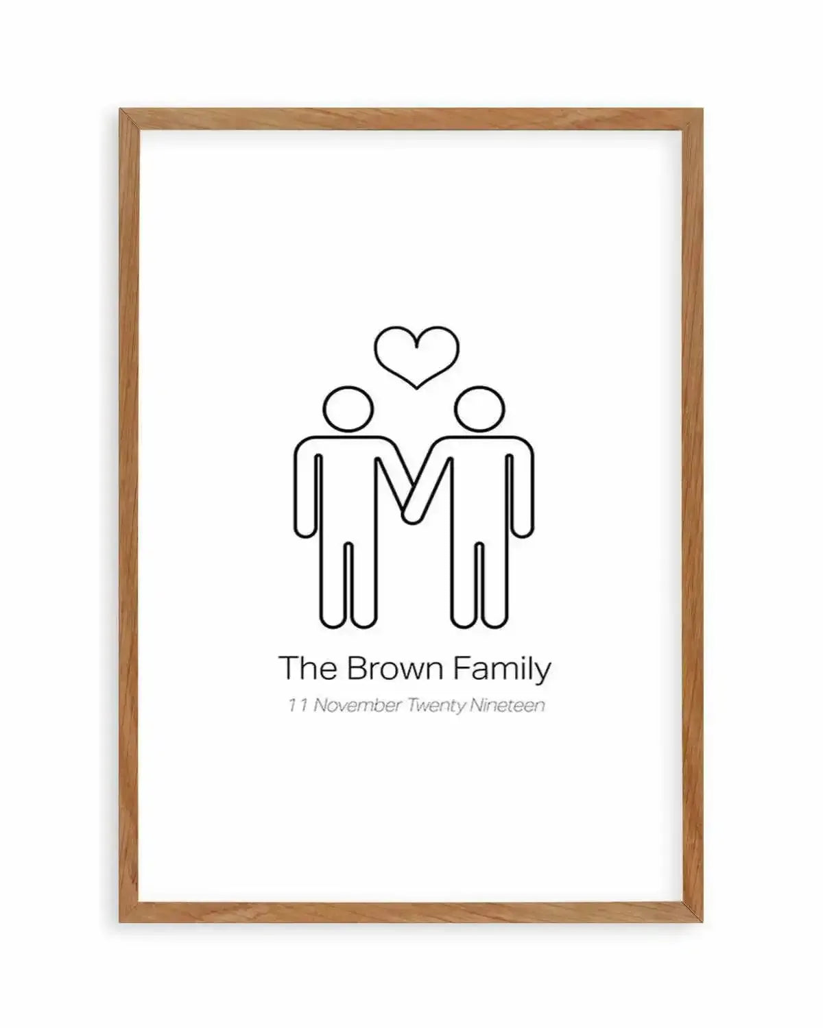 Love Wins Couple Print Art Print from Olive et Oriel where you can shop wallpaper and artworks online