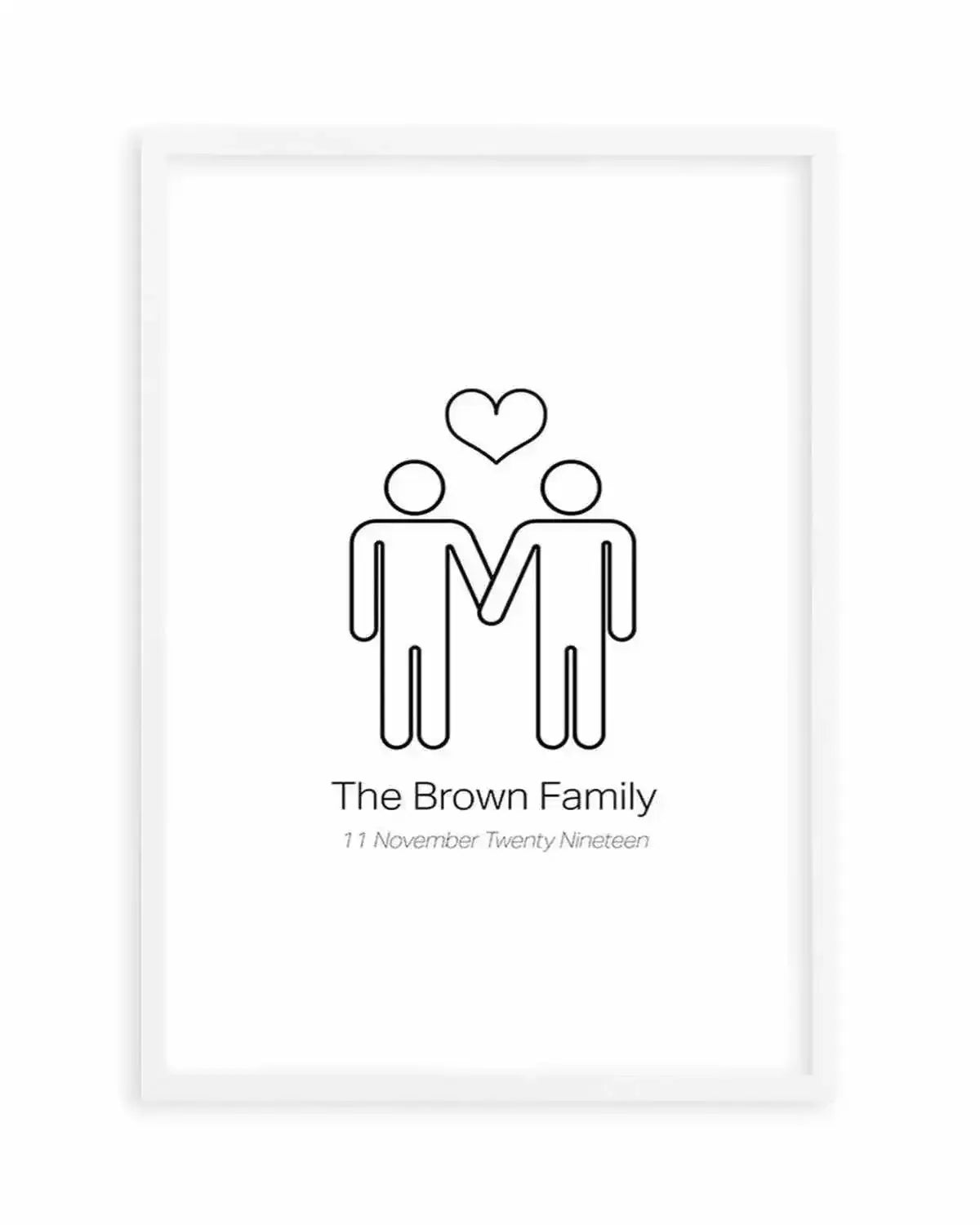 Love Wins Couple Print Art Print from Olive et Oriel where you can shop wallpaper and artworks online