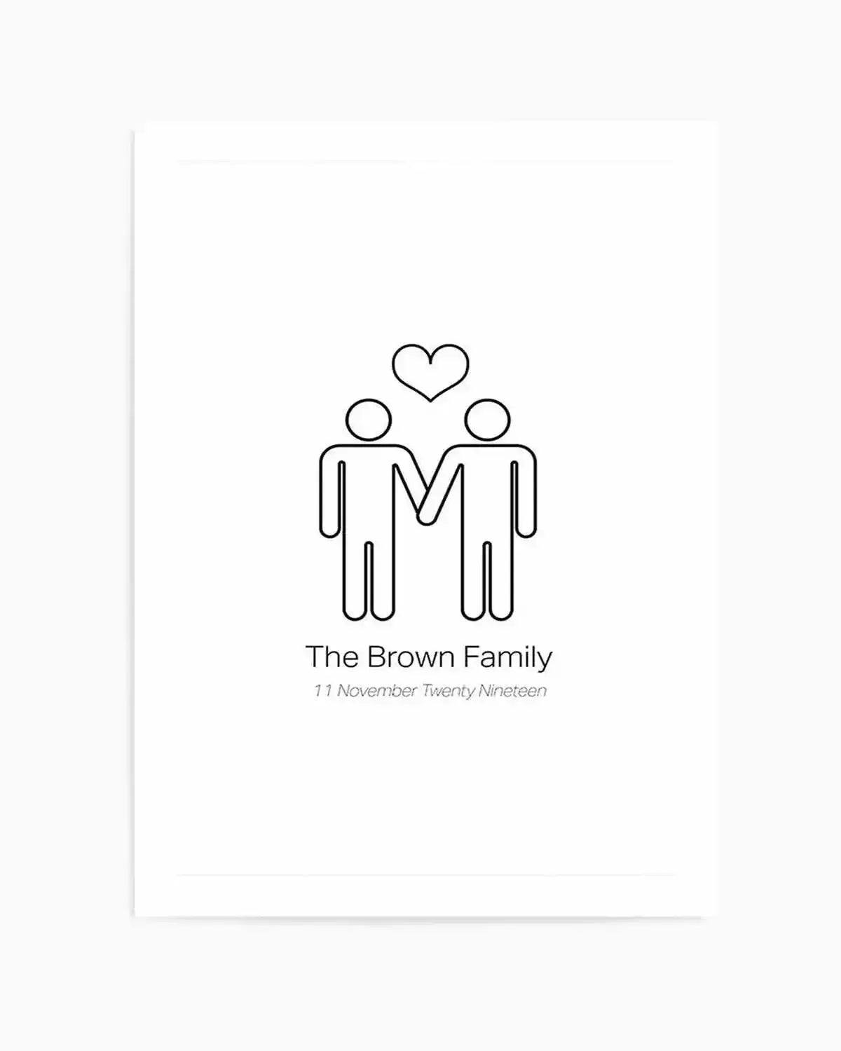 Love Wins Couple Print Art Print from Olive et Oriel where you can shop wallpaper and artworks online