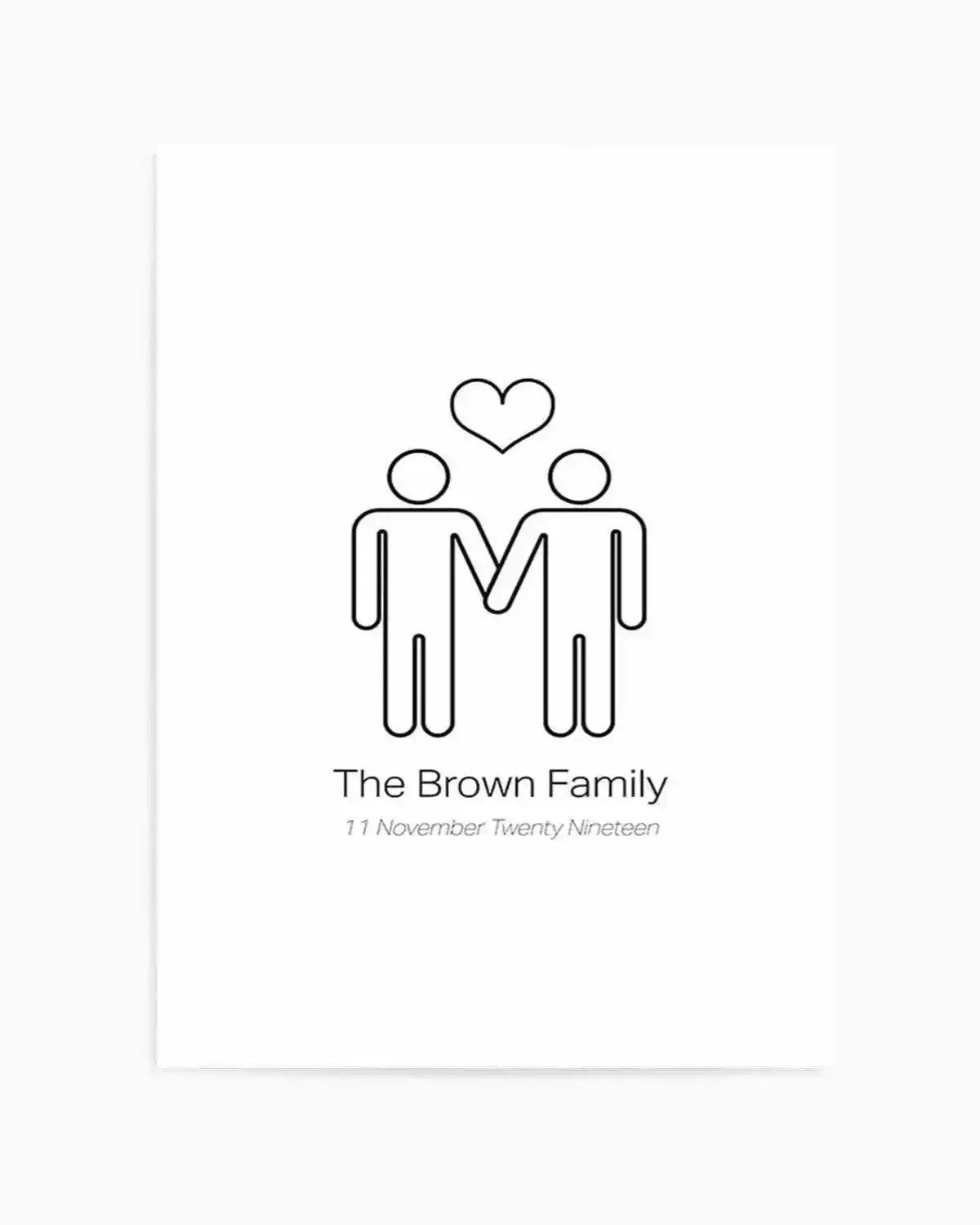 Love Wins Couple Print Art Print from Olive et Oriel where you can shop wallpaper and artworks online