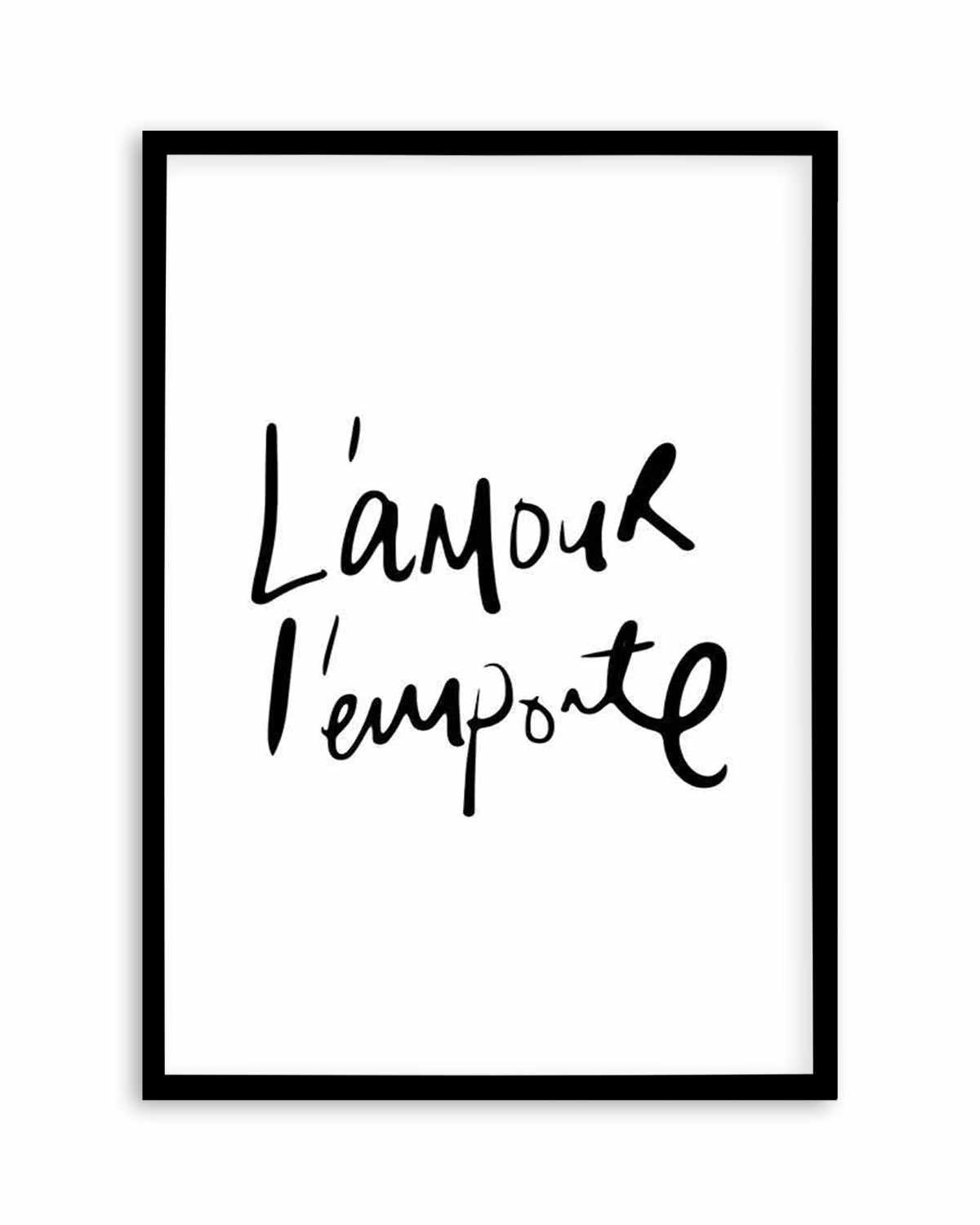 Love Wins | L'amour l'emporte Art Print