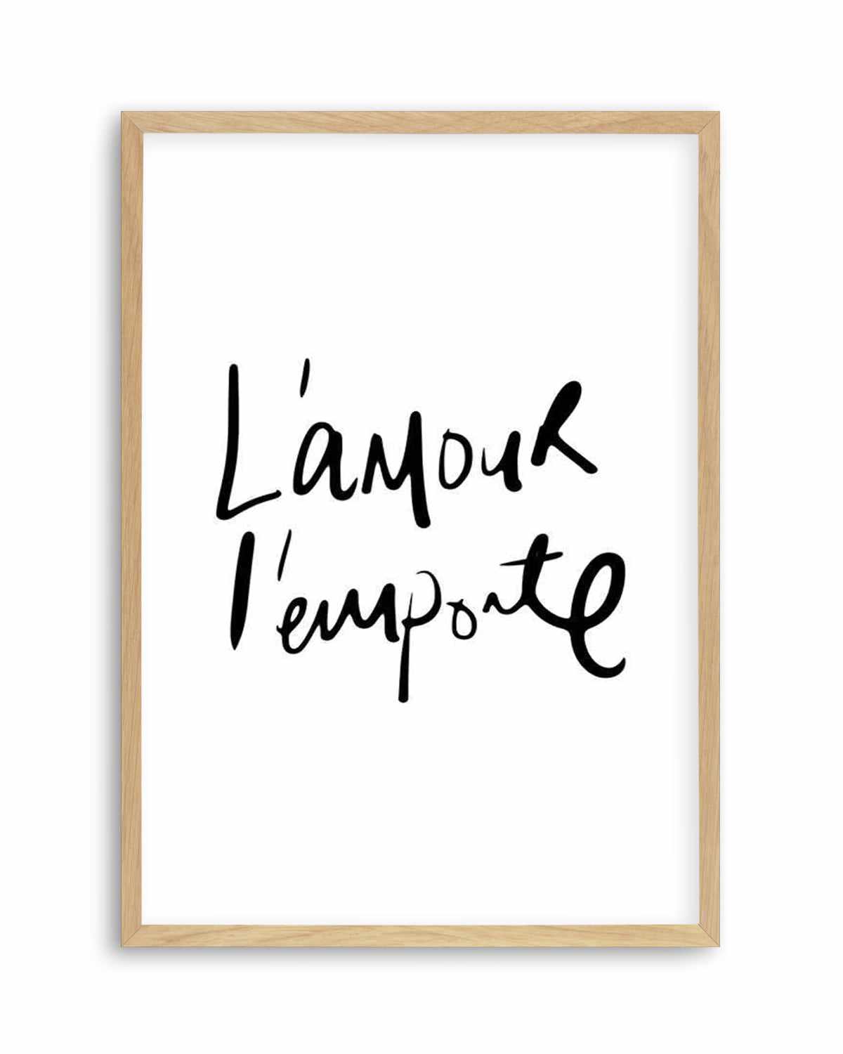 Love Wins | L'amour l'emporte Art Print