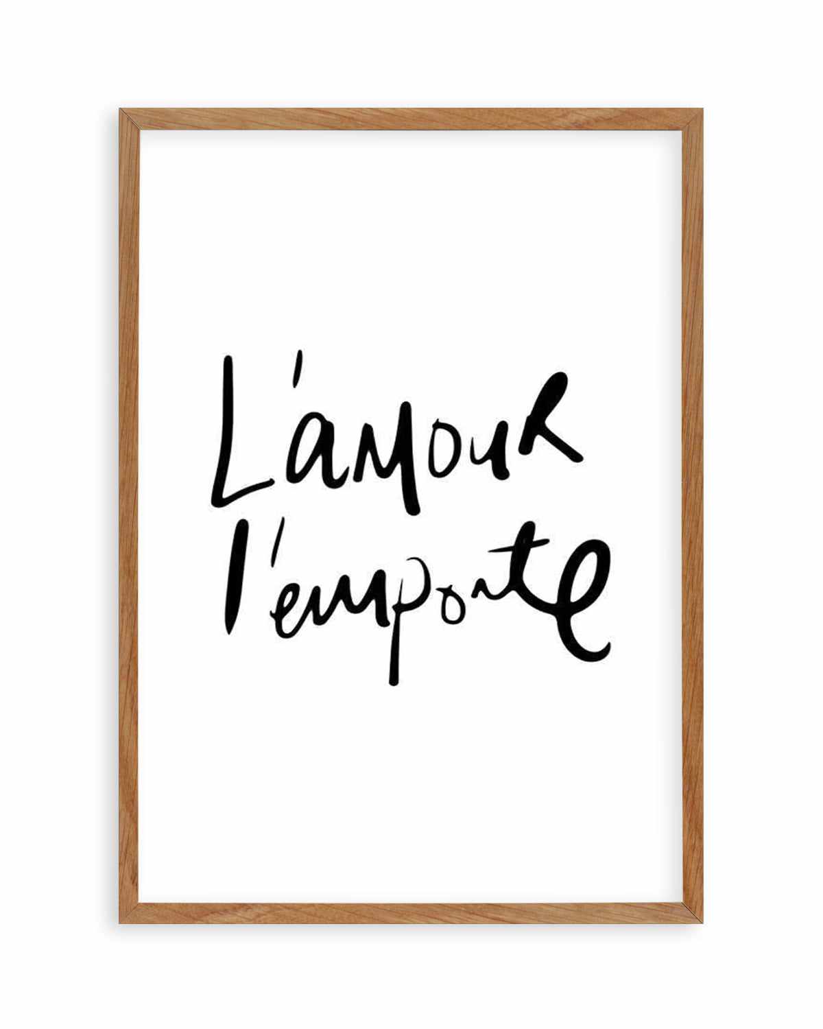 Love Wins | L'amour l'emporte Art Print