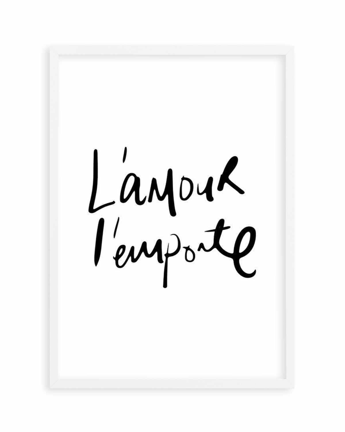 Love Wins | L'amour l'emporte Art Print