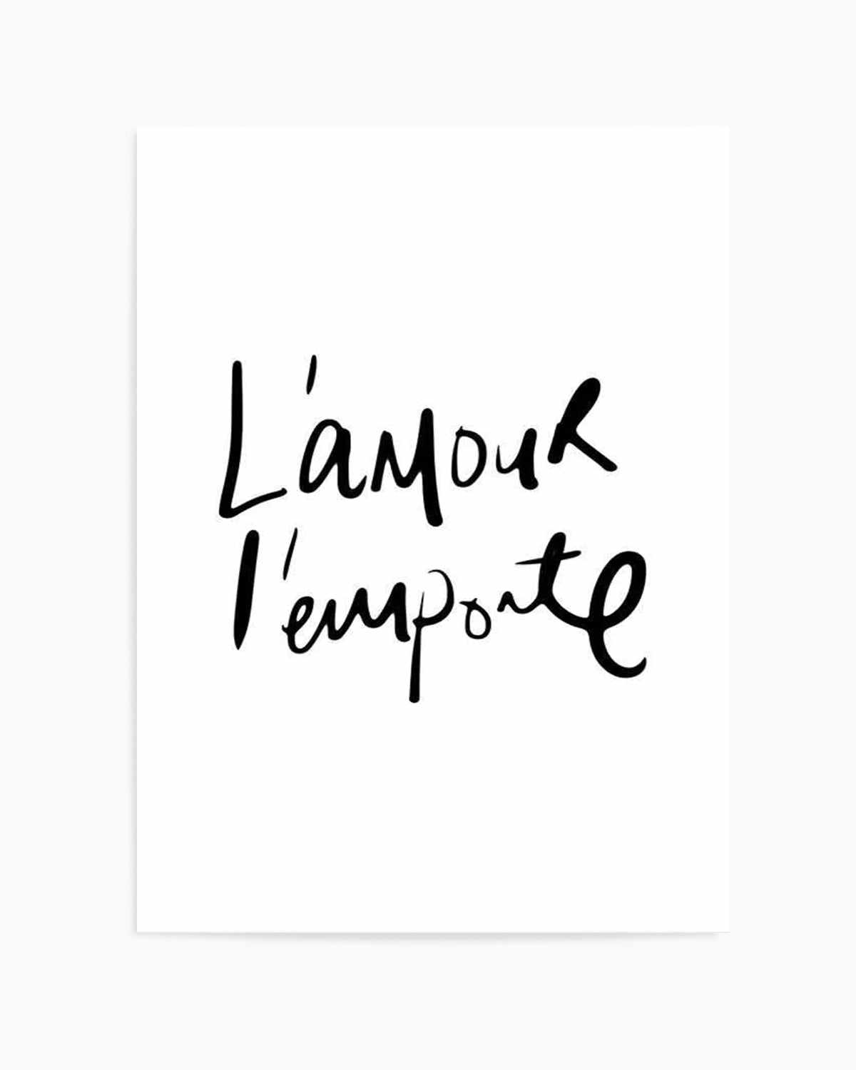 Love Wins | L'amour l'emporte Art Print