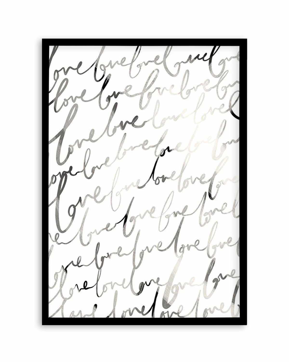 Love Written Art Print