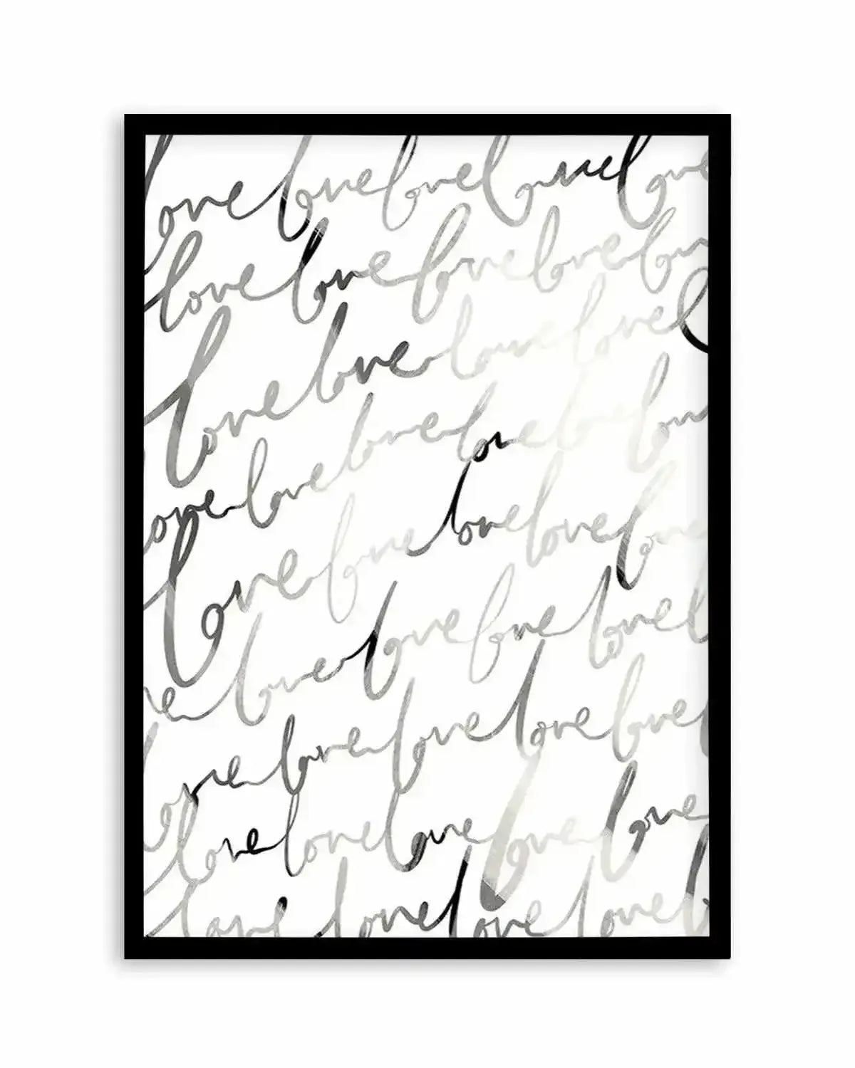 Love Written Art Print from Olive et Oriel where you can shop wallpaper and artworks online