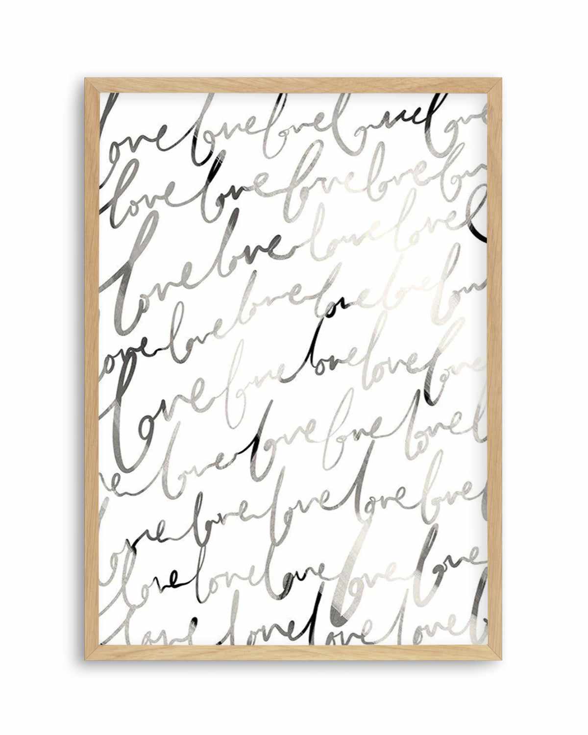 Love Written Art Print