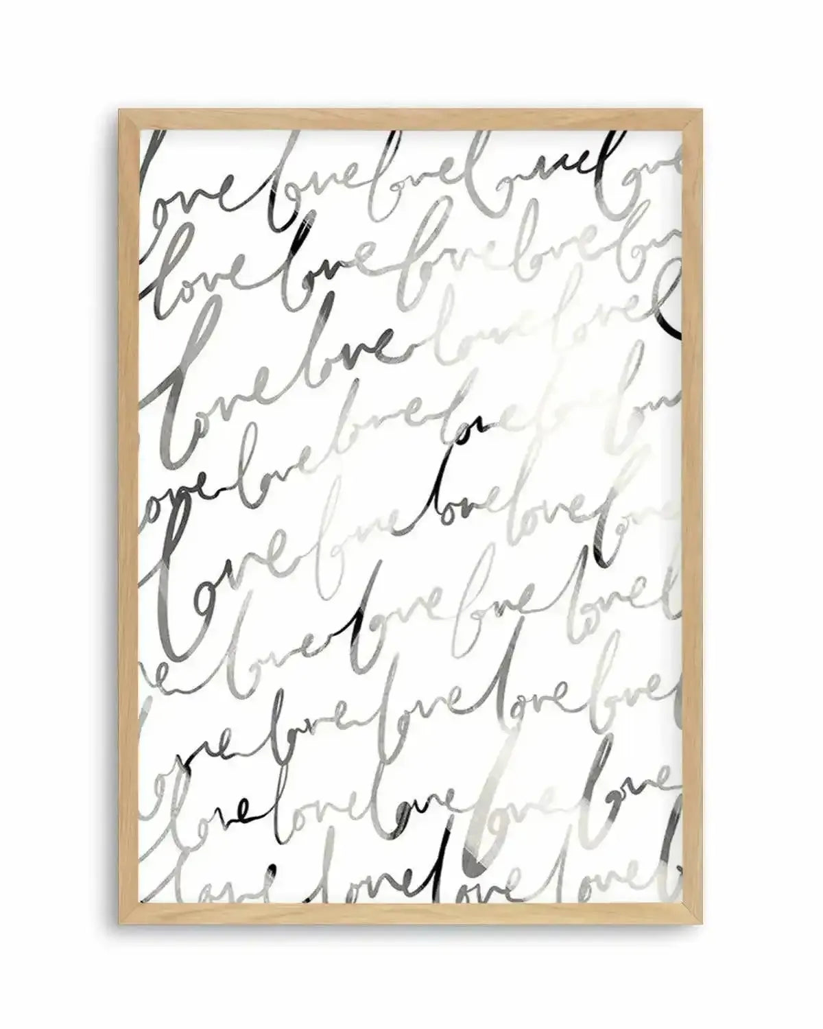 Love Written Art Print from Olive et Oriel where you can shop wallpaper and artworks online