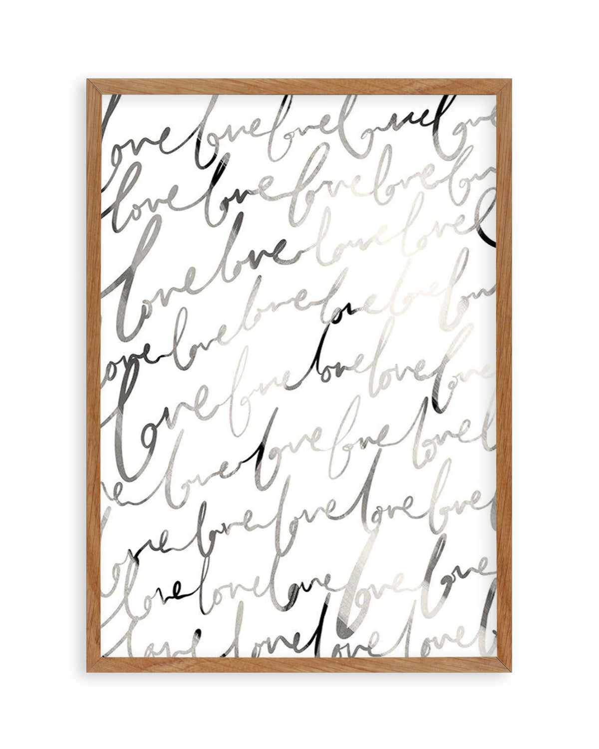 Love Written Art Print