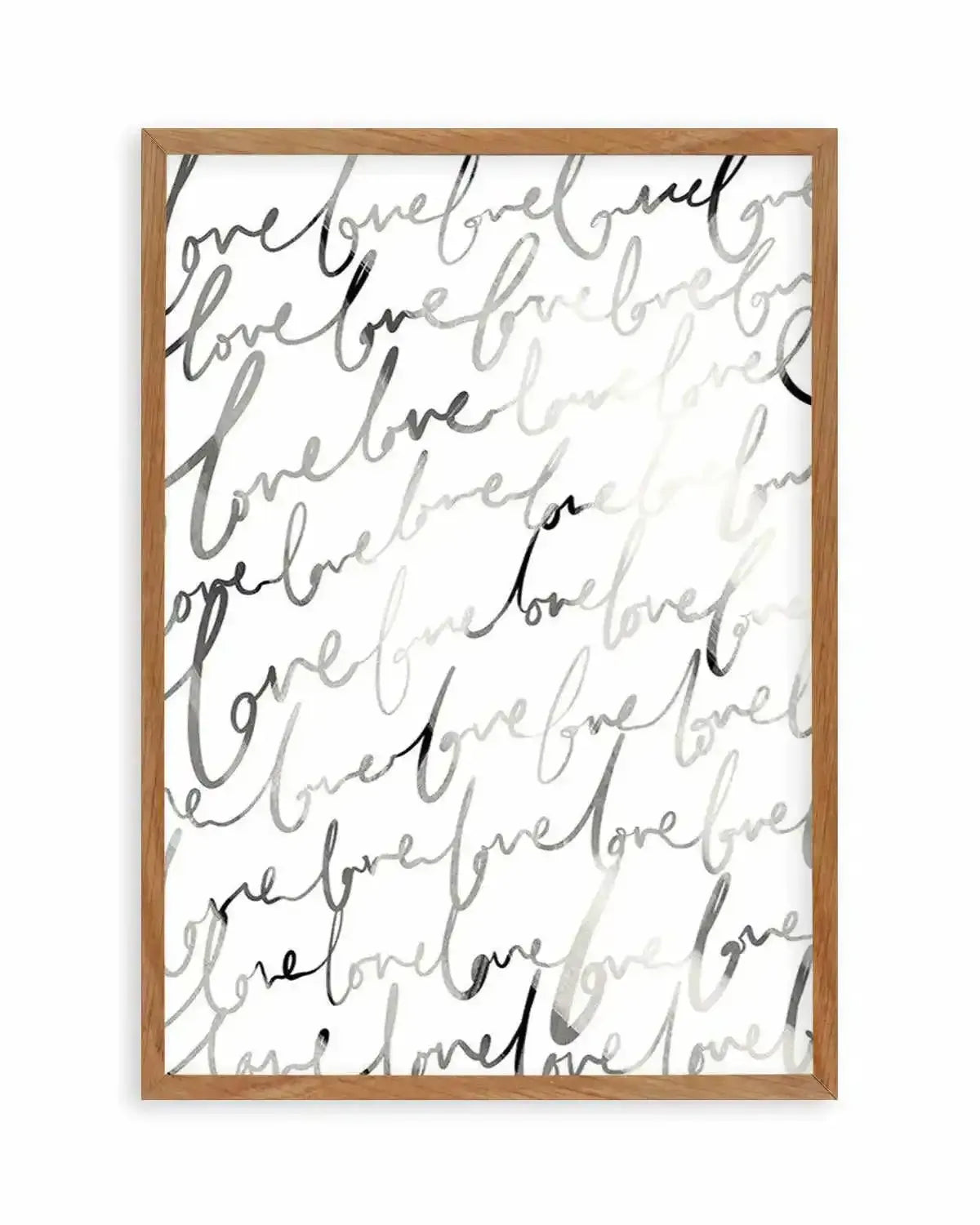 Love Written Art Print from Olive et Oriel where you can shop wallpaper and artworks online