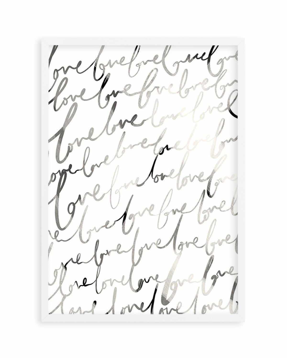 Love Written Art Print