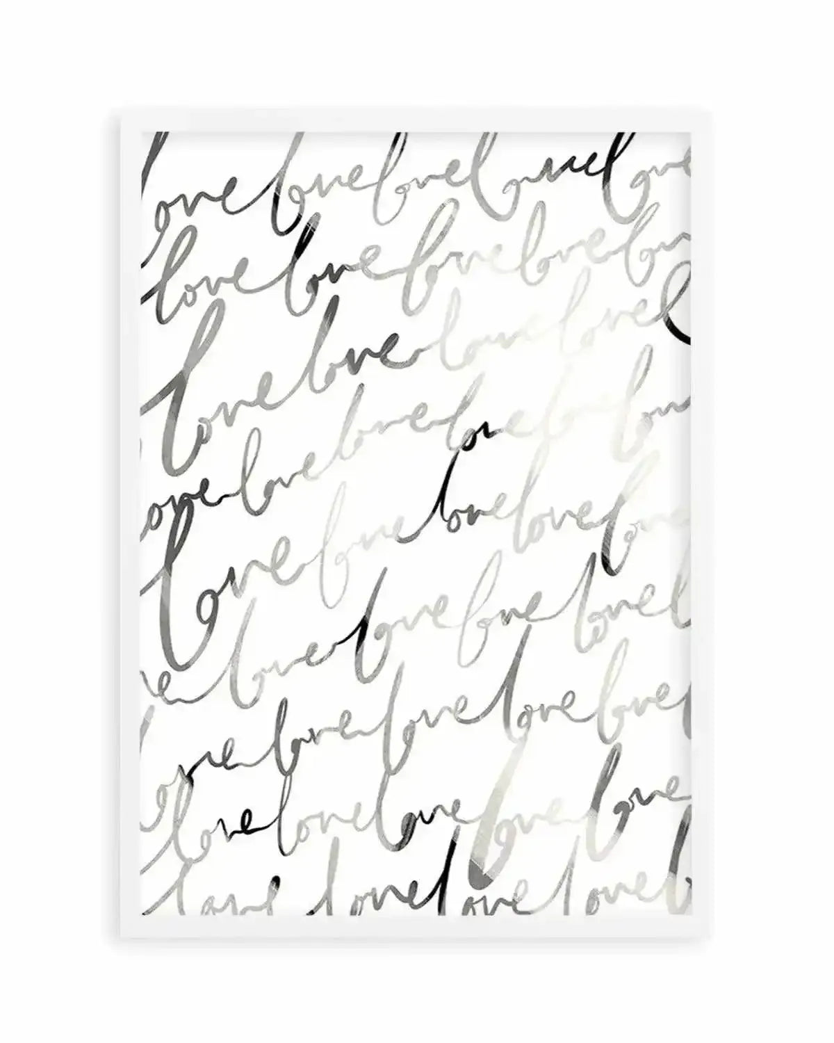 Love Written Art Print from Olive et Oriel where you can shop wallpaper and artworks online