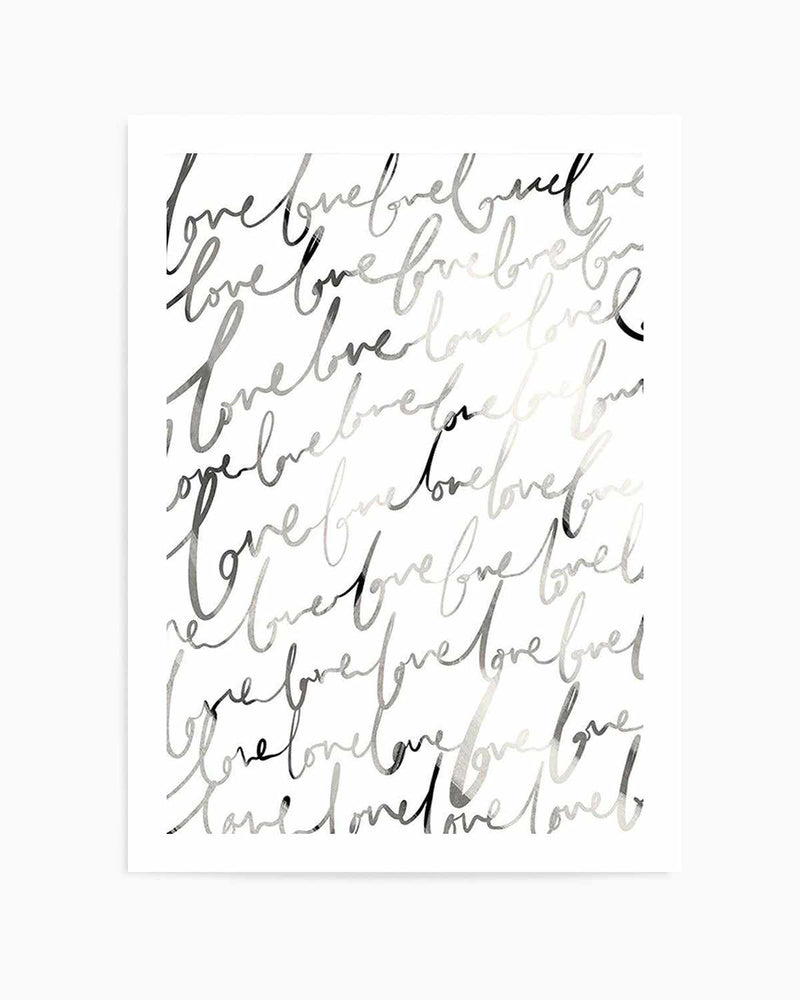 Love Written Art Print