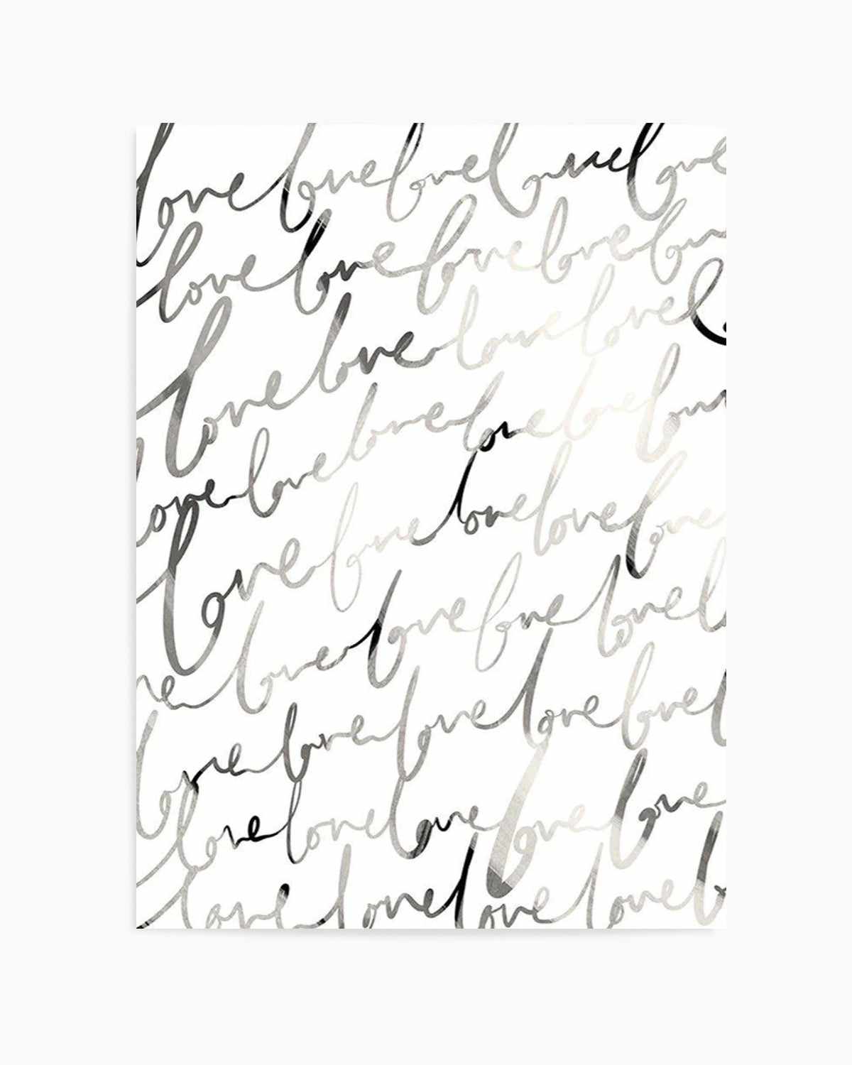 Love Written Art Print