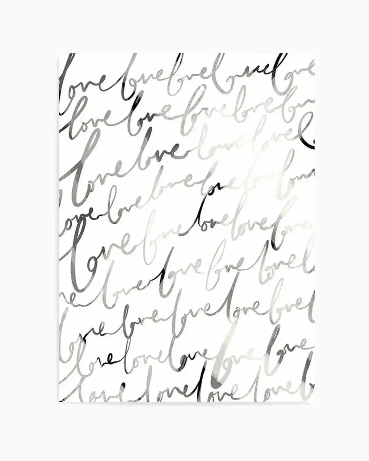 Love Written Art Print from Olive et Oriel where you can shop wallpaper and artworks online