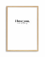 Love You - End Of. Art Print