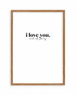 Love You - End Of. Art Print