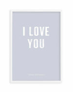 Love You Forever & Always | Grey BG Art Print