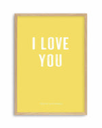 Love You Forever & Always | Lemon BG Art Print