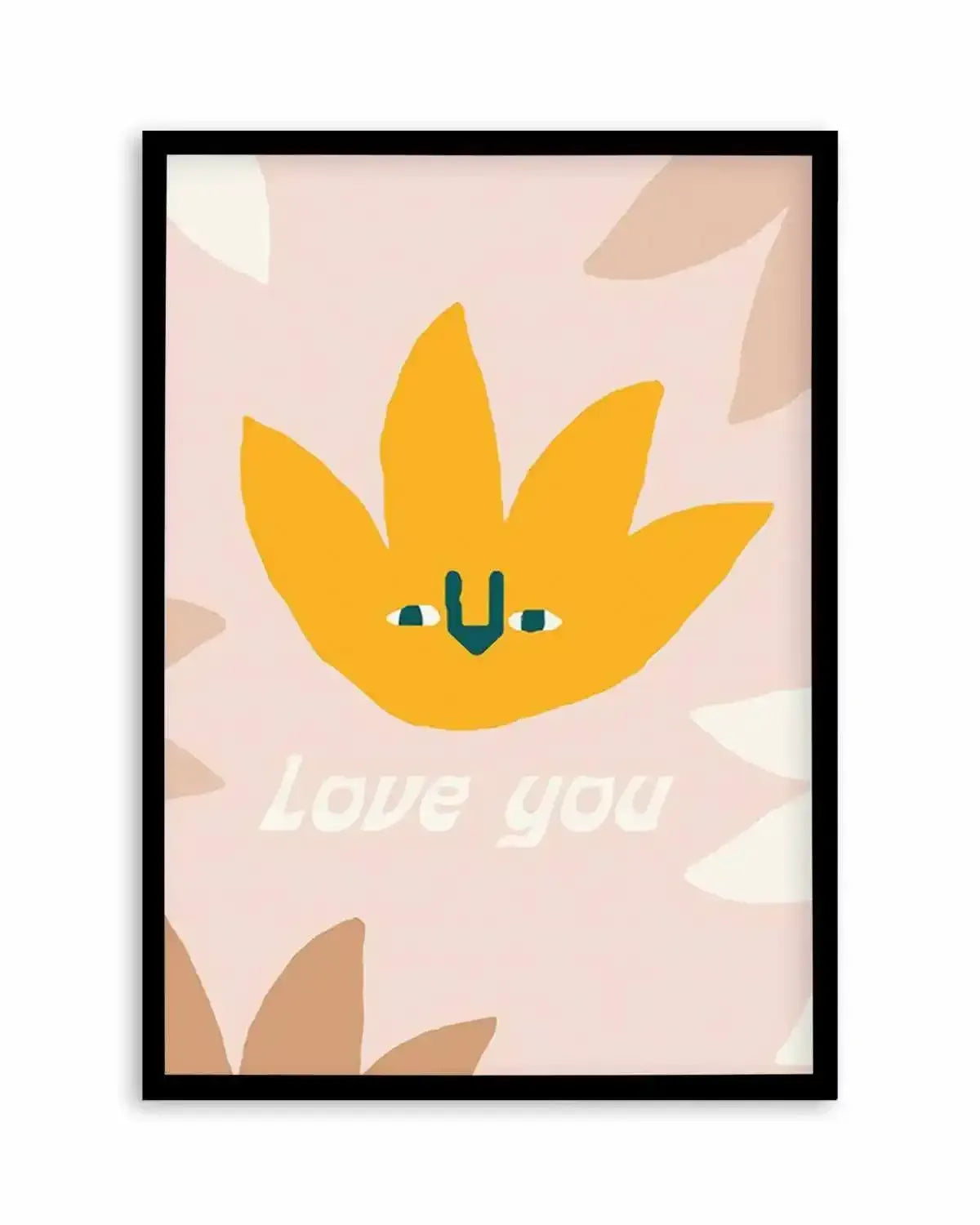 Love You | Wildflower Art Print from Olive et Oriel where you can shop wallpaper and artworks online