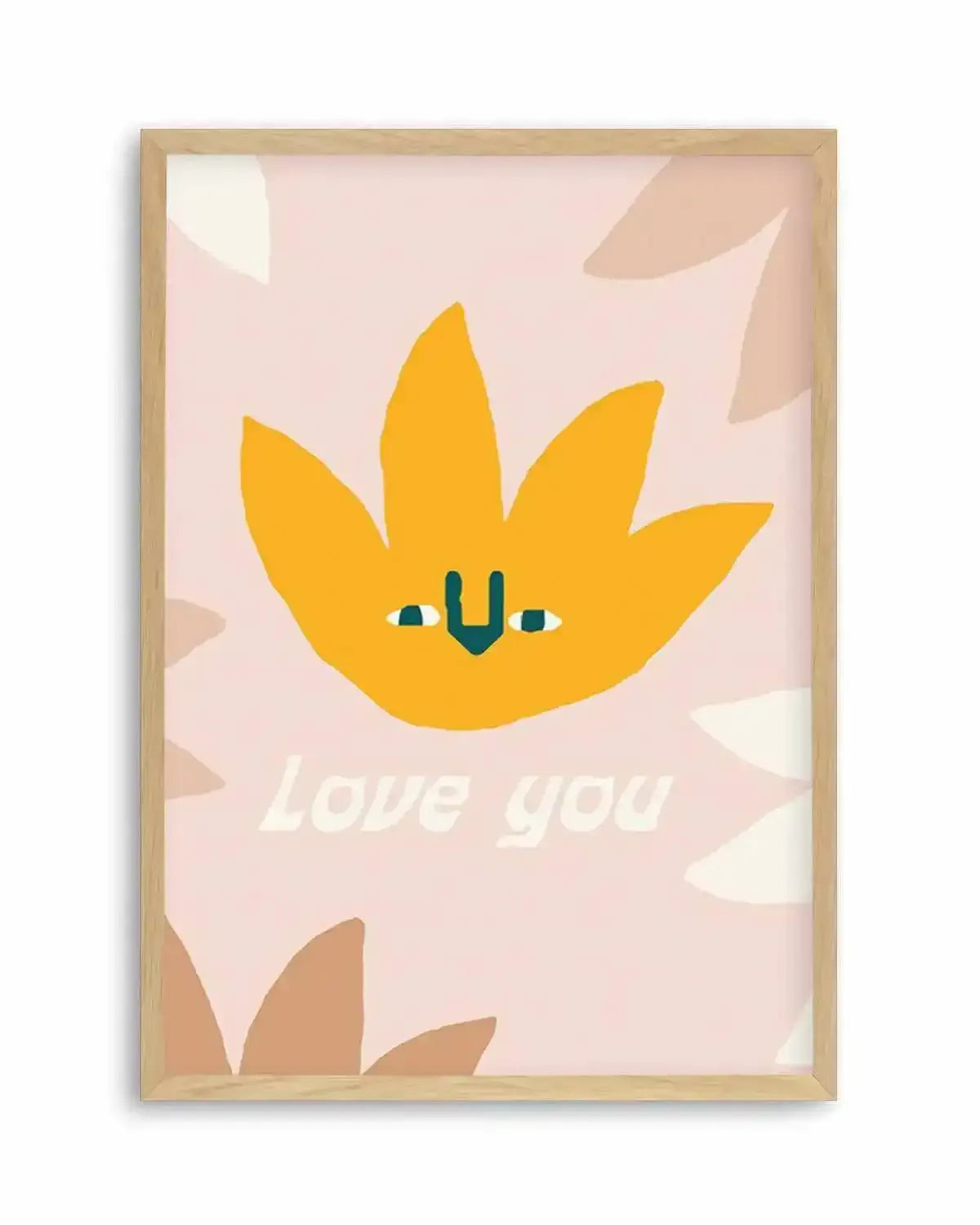 Love You | Wildflower Art Print from Olive et Oriel where you can shop wallpaper and artworks online