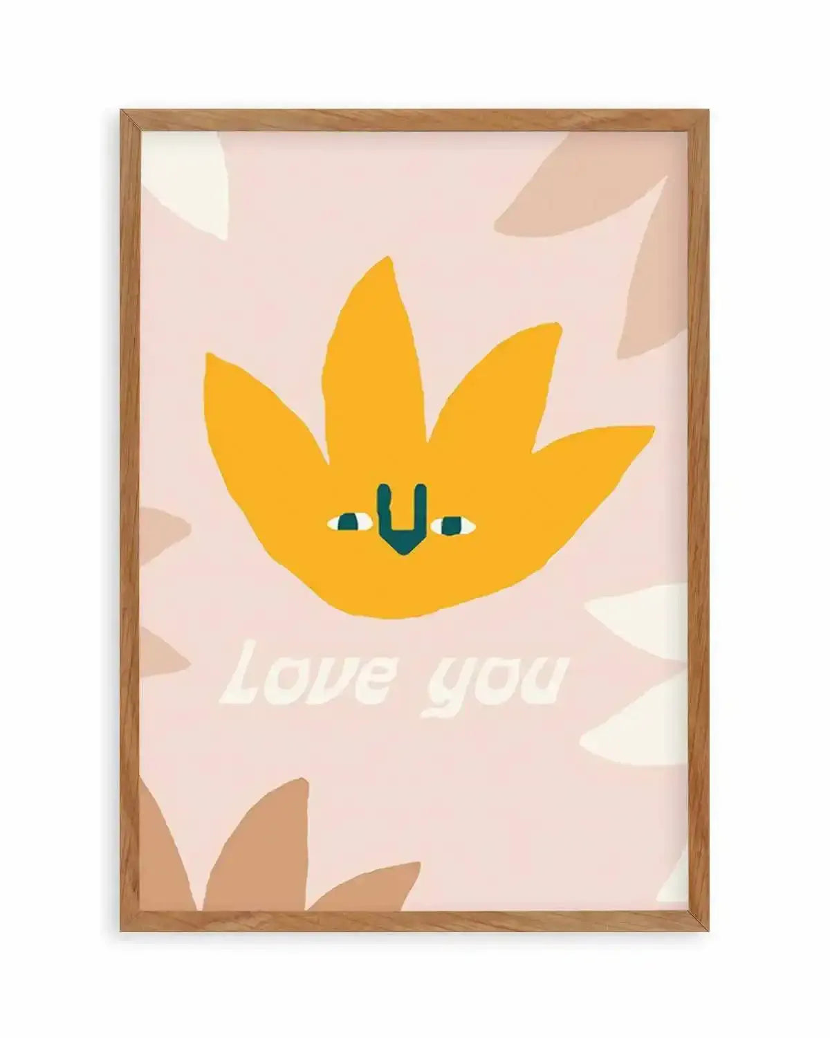 Love You | Wildflower Art Print from Olive et Oriel where you can shop wallpaper and artworks online