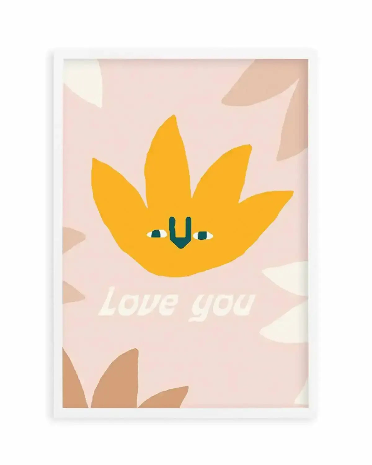 Love You | Wildflower Art Print from Olive et Oriel where you can shop wallpaper and artworks online