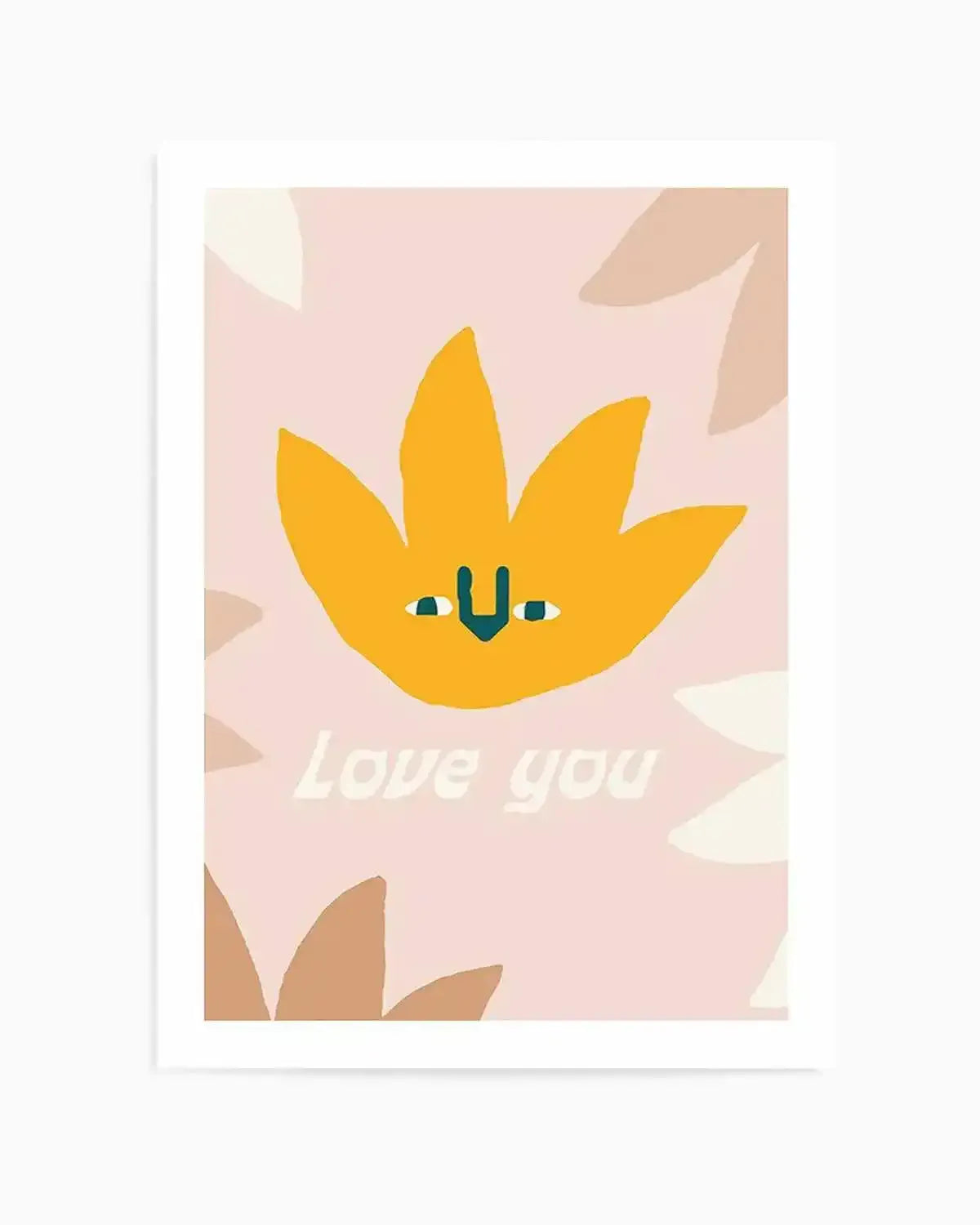 Love You | Wildflower Art Print from Olive et Oriel where you can shop wallpaper and artworks online
