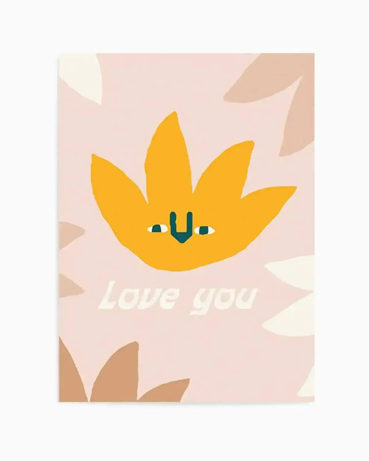 Love You | Wildflower Art Print from Olive et Oriel where you can shop wallpaper and artworks online