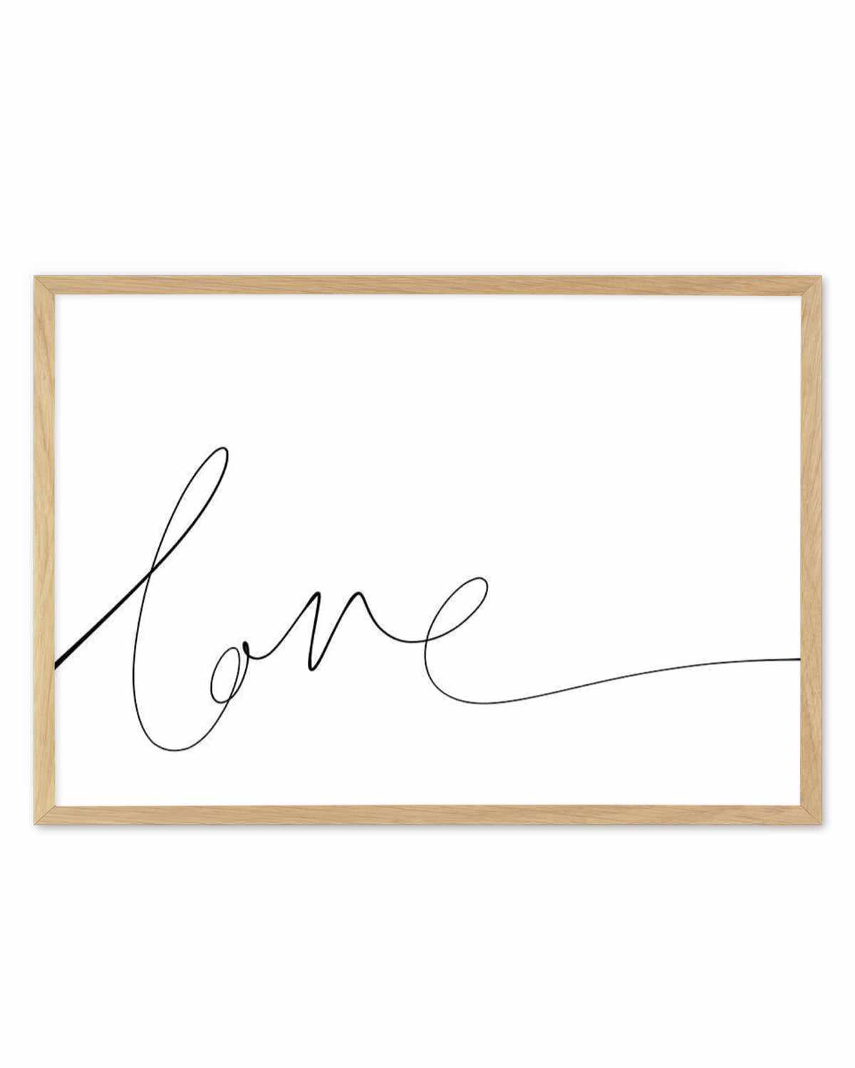 Love | Hand Scripted Art Print