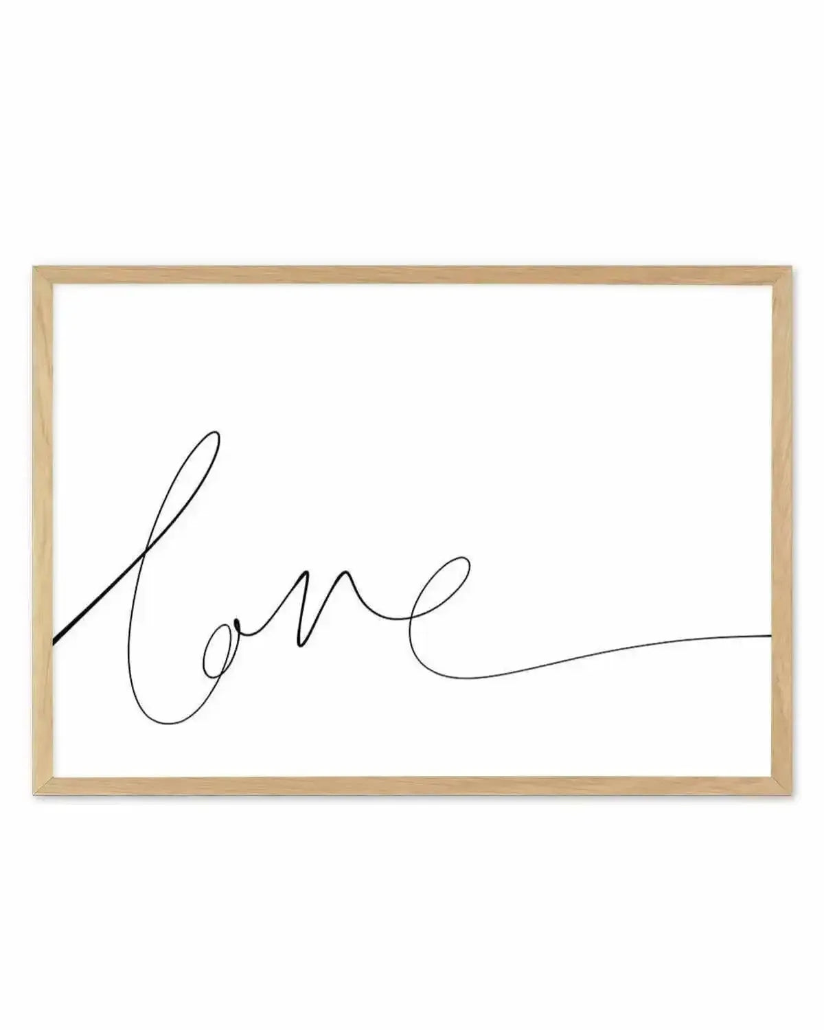 Love | Hand Scripted Art Print from Olive et Oriel where you can shop wallpaper and artworks online