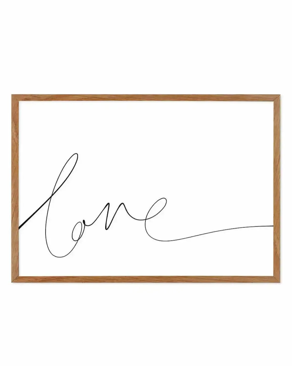 Love | Hand Scripted Art Print from Olive et Oriel where you can shop wallpaper and artworks online