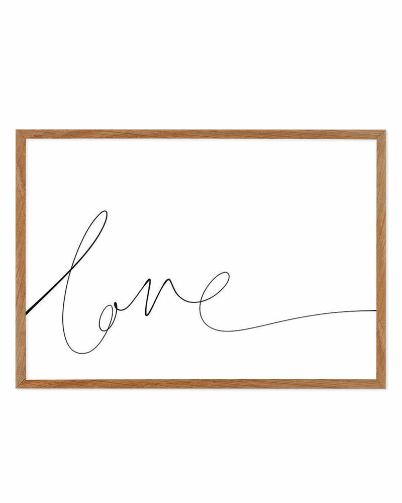 Love | Hand Scripted Art Print