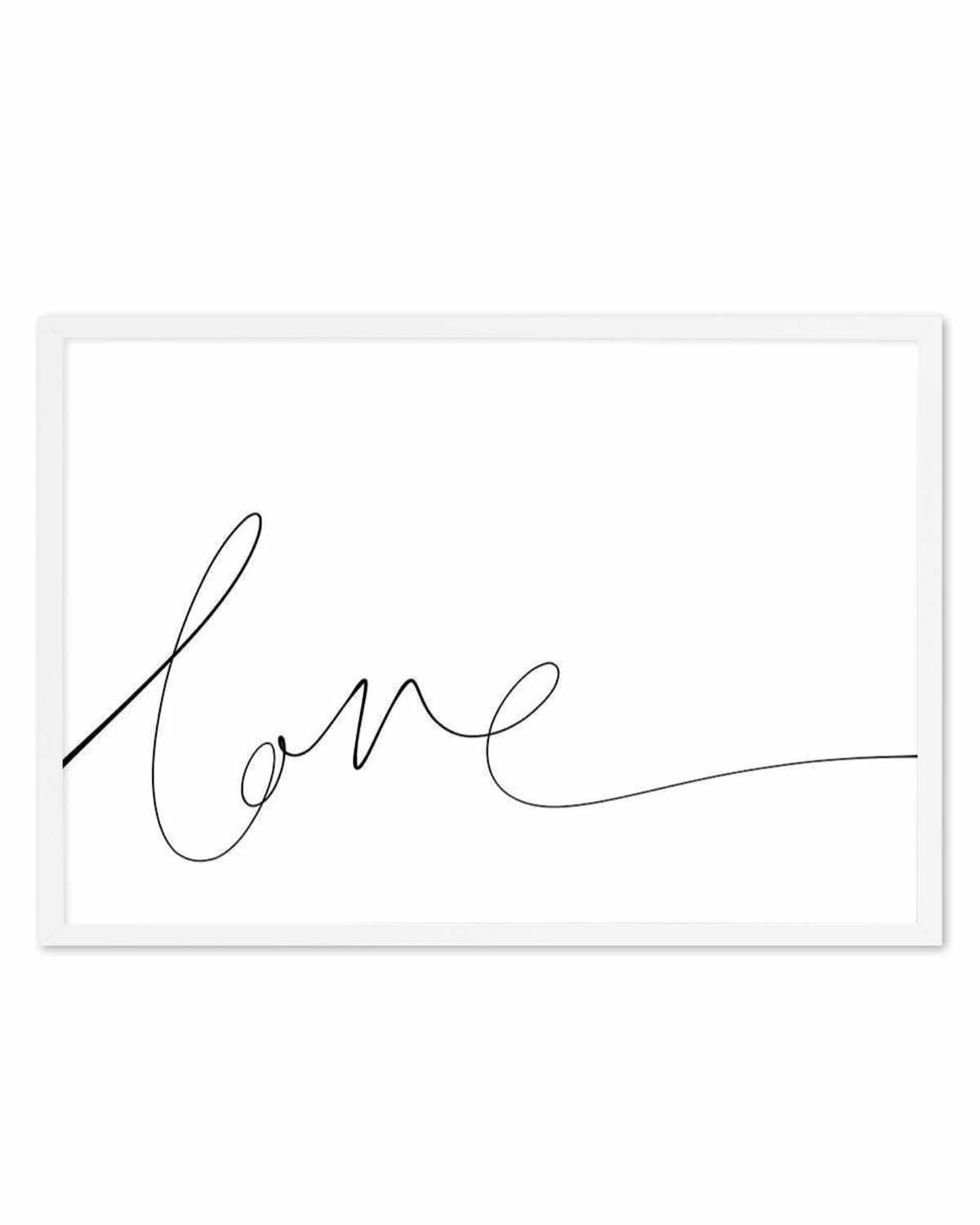 Love | Hand Scripted Art Print