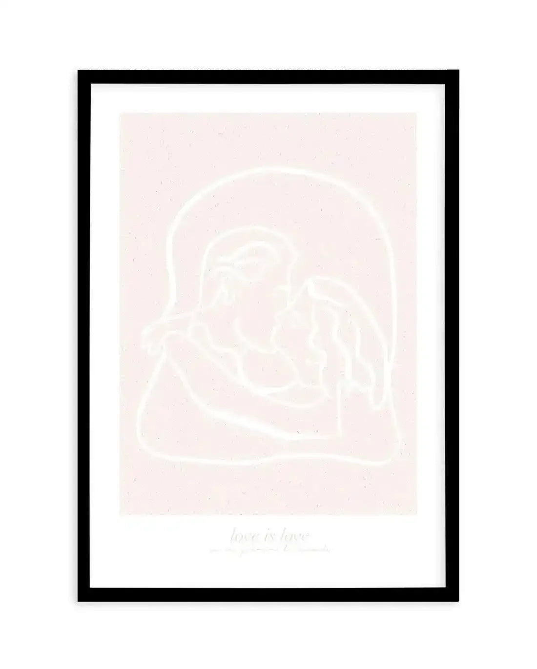 Love Is Love III Art Print-PRINT-Olive et Oriel-Olive et Oriel-A5 | 5.8" x 8.3" | 14.8 x 21cm-Black-With White Border-Buy-Australian-Art-Prints-Online-with-Olive-et-Oriel-Your-Artwork-Specialists-Austrailia-Decorate-With-Coastal-Photo-Wall-Art-Prints-From-Our-Beach-House-Artwork-Collection-Fine-Poster-and-Framed-Artwork