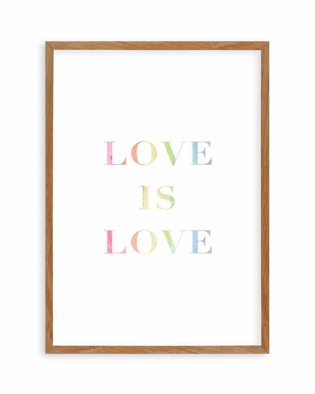 Love Is Love | Rainbow Art Print