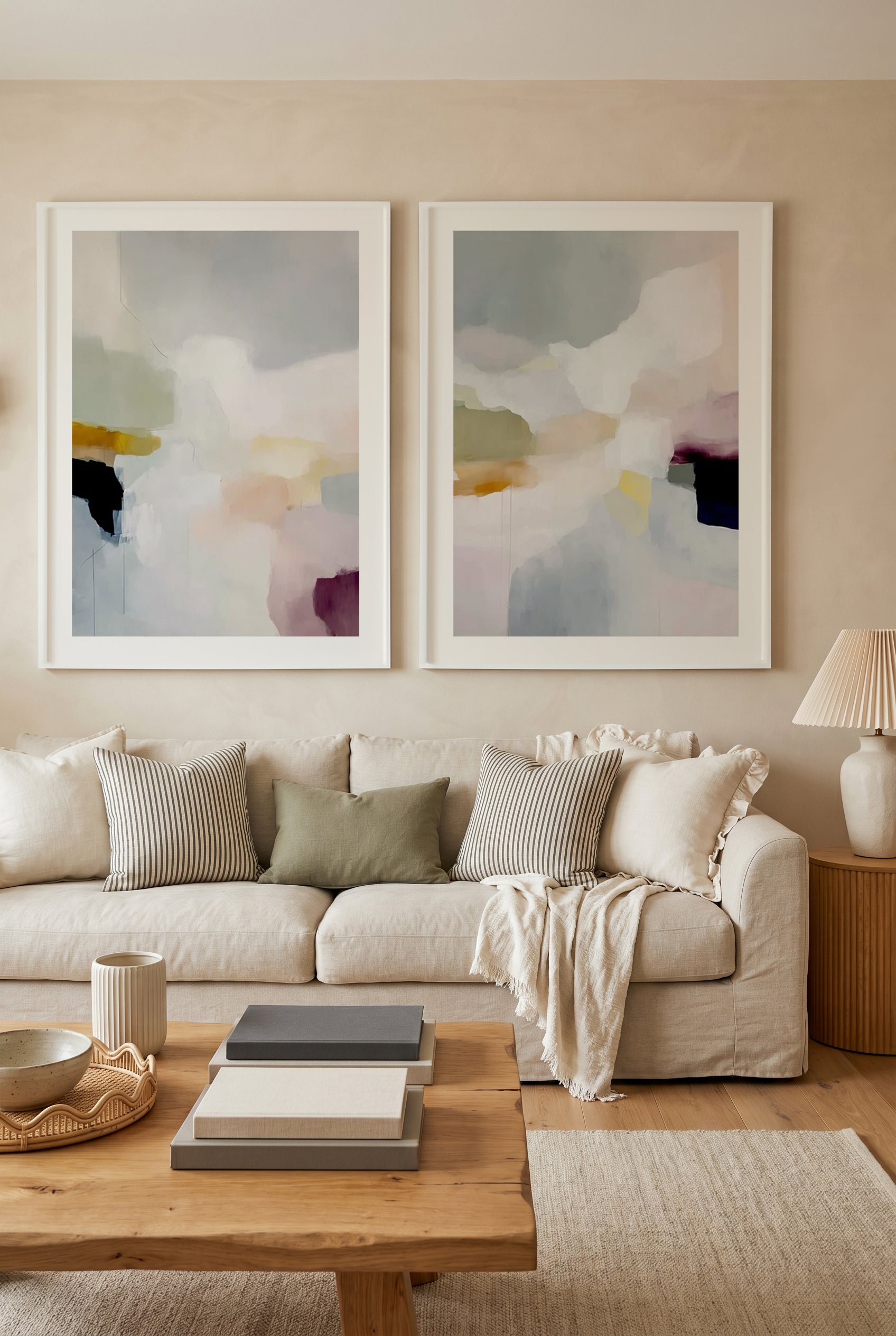 Love Note I & II Art Print Set of 2 | Matching Wall Art