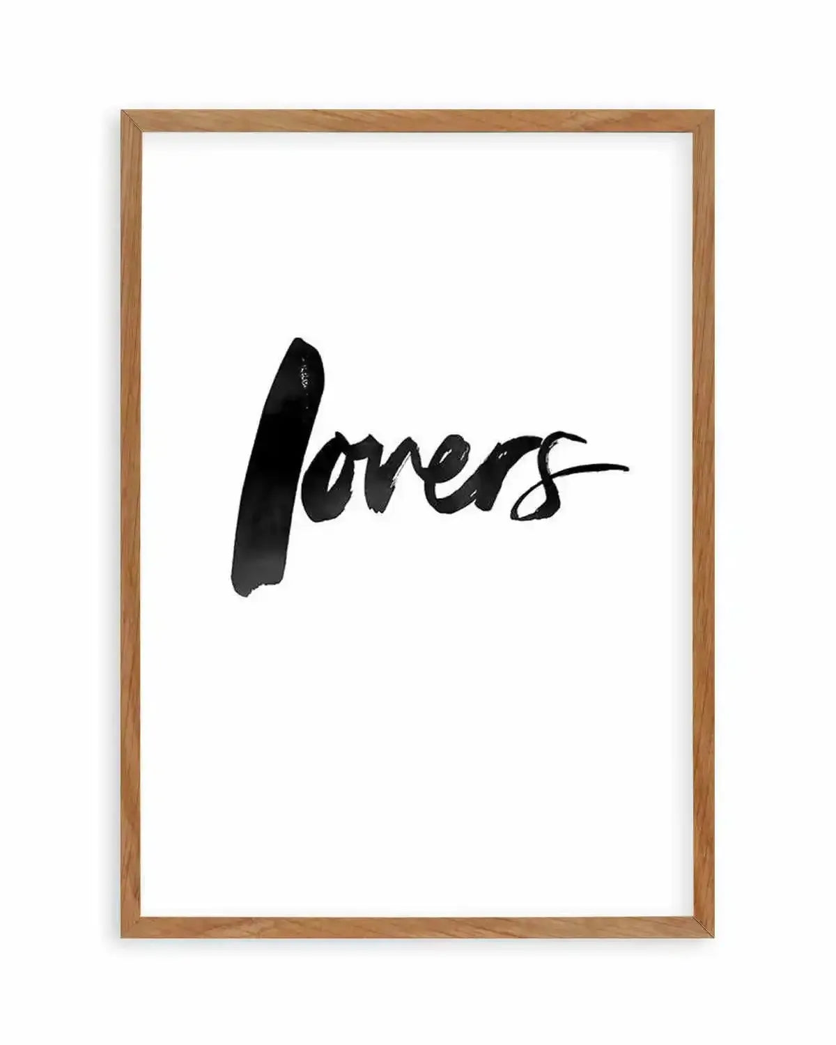 Lovers | Brushscript Art Print from Olive et Oriel where you can shop wallpaper and artworks online
