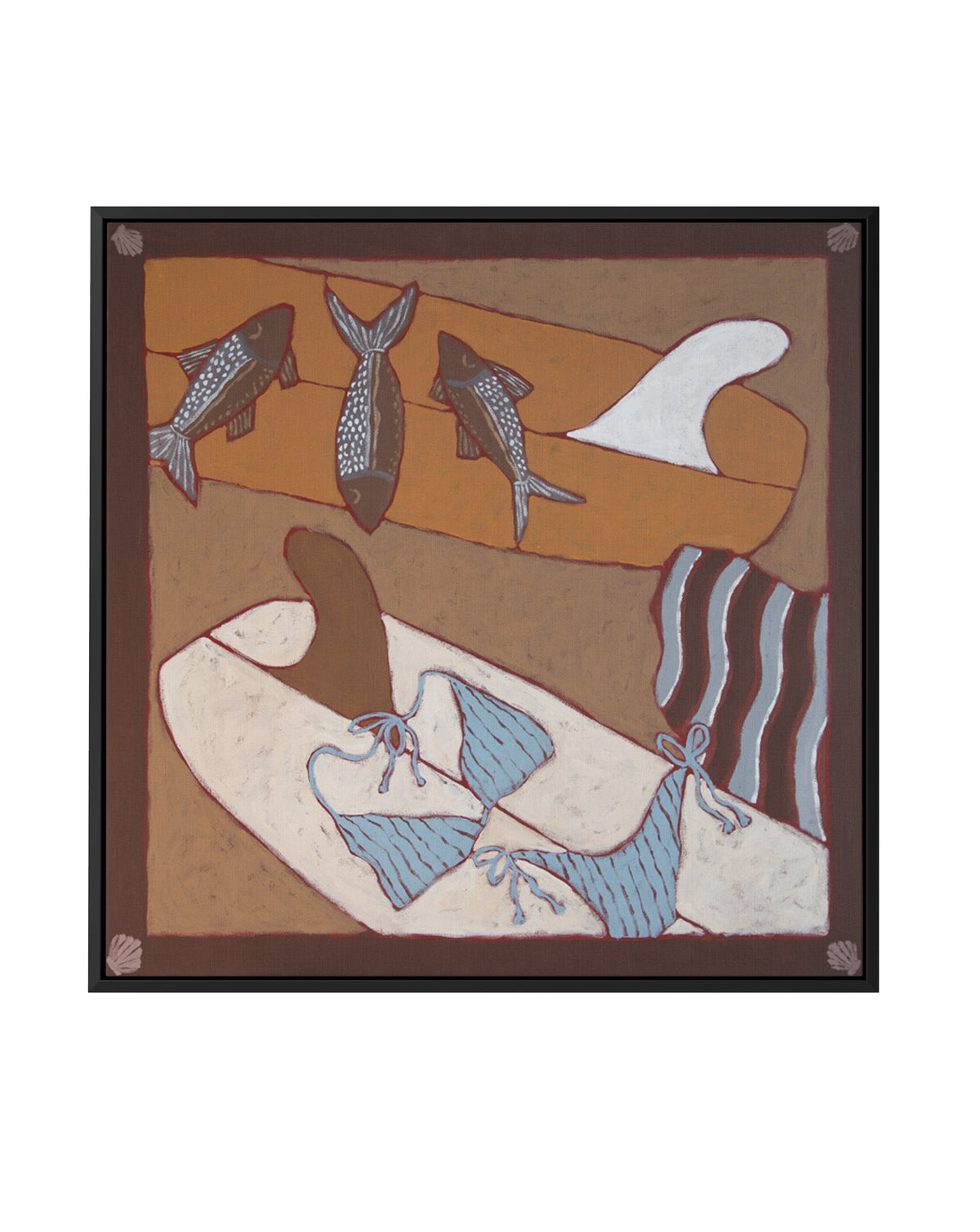 Low Tide by Erin Champ | Framed Canvas Art Print