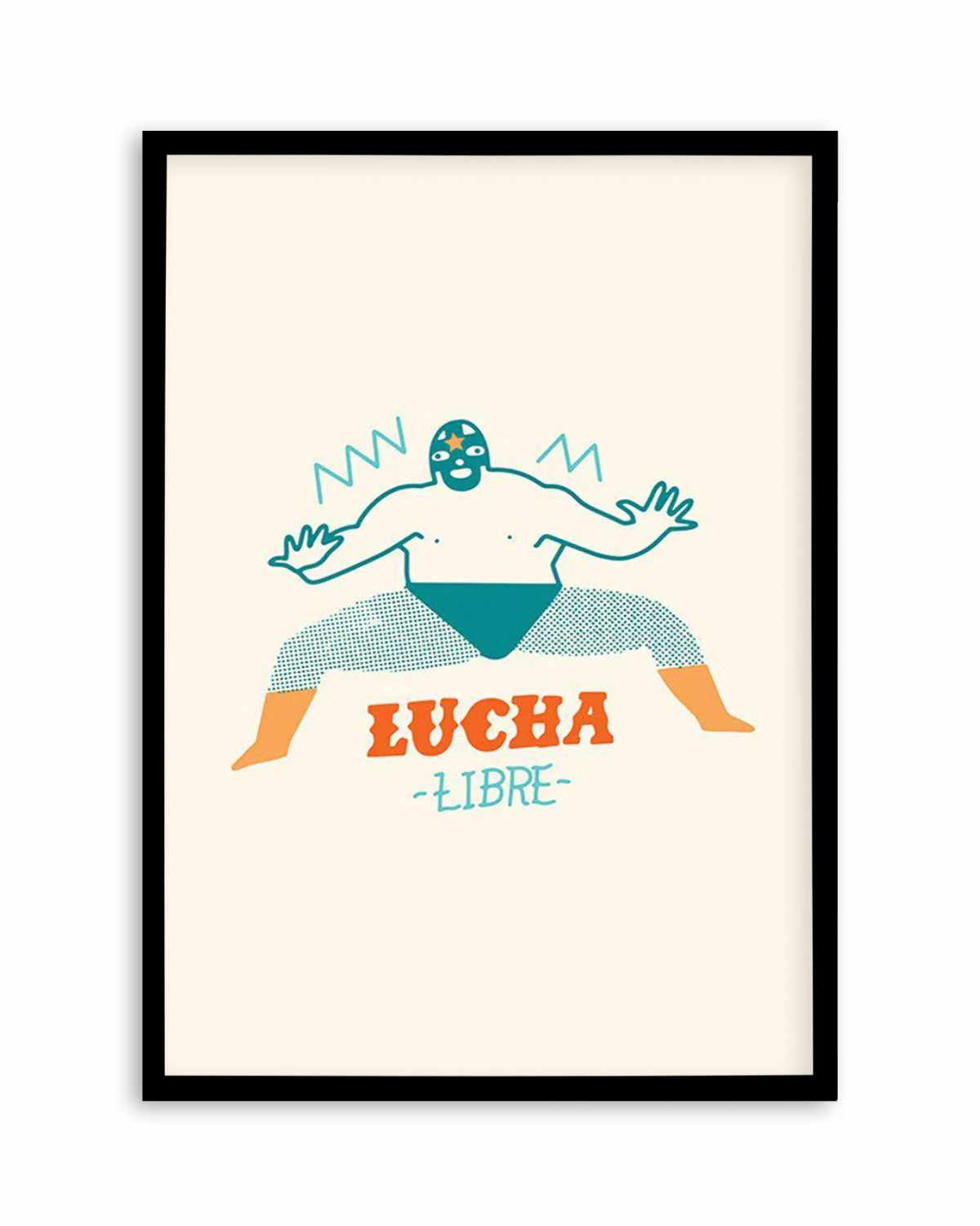 Lucha Libre Fighter Art Print