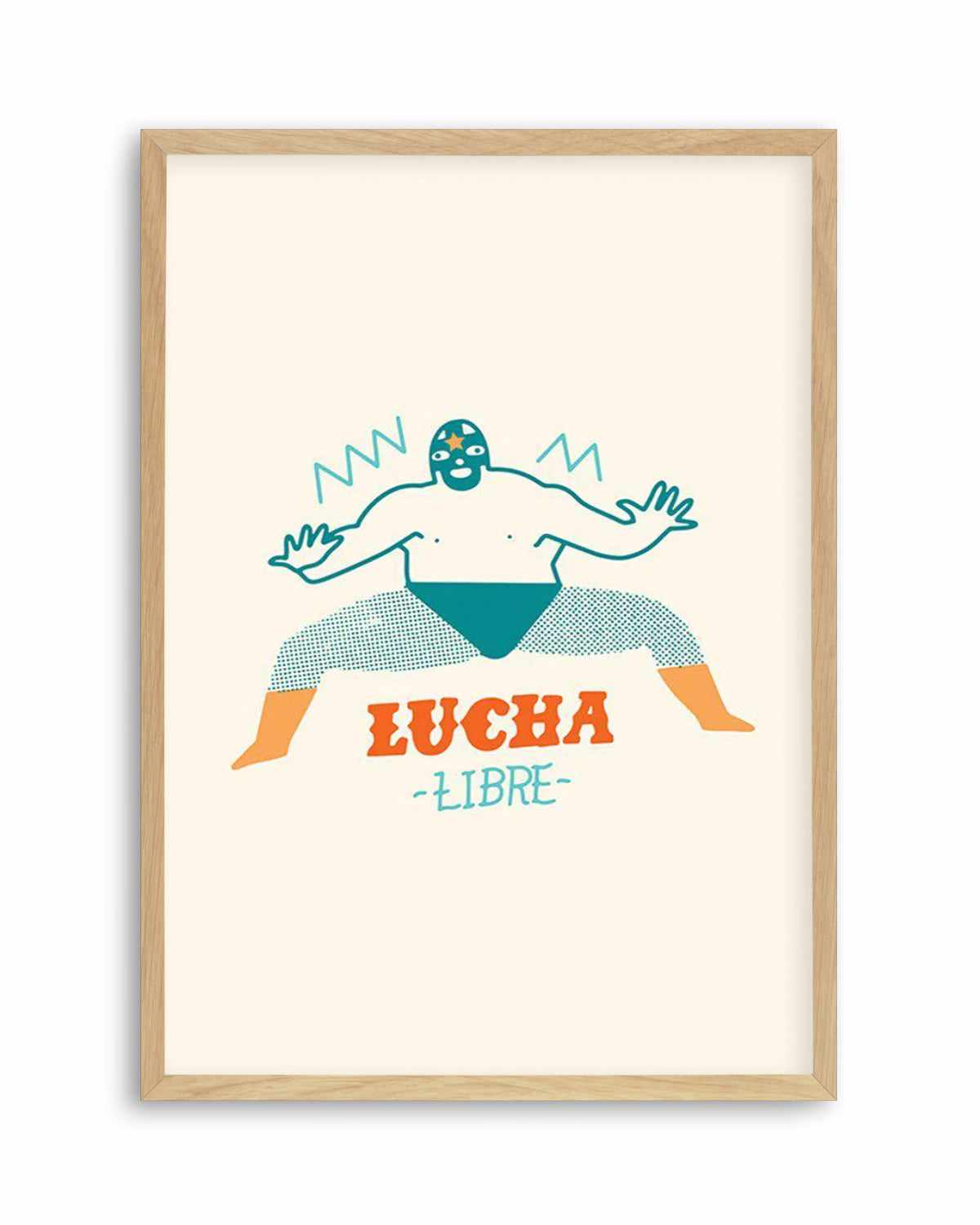 Lucha Libre Fighter Art Print