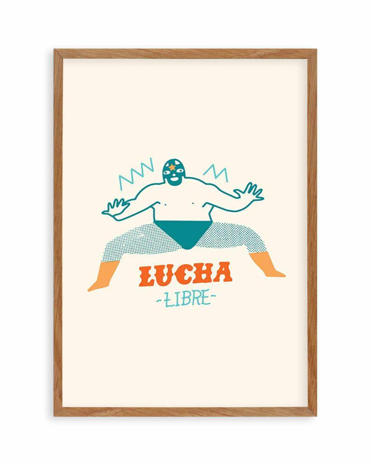 Lucha Libre Fighter Art Print