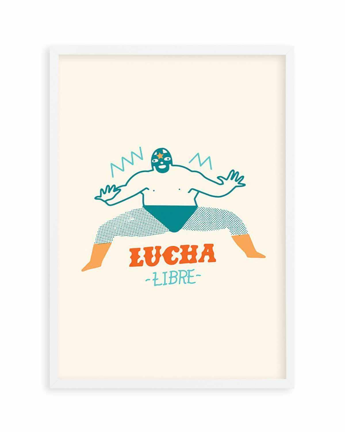 Lucha Libre Fighter Art Print