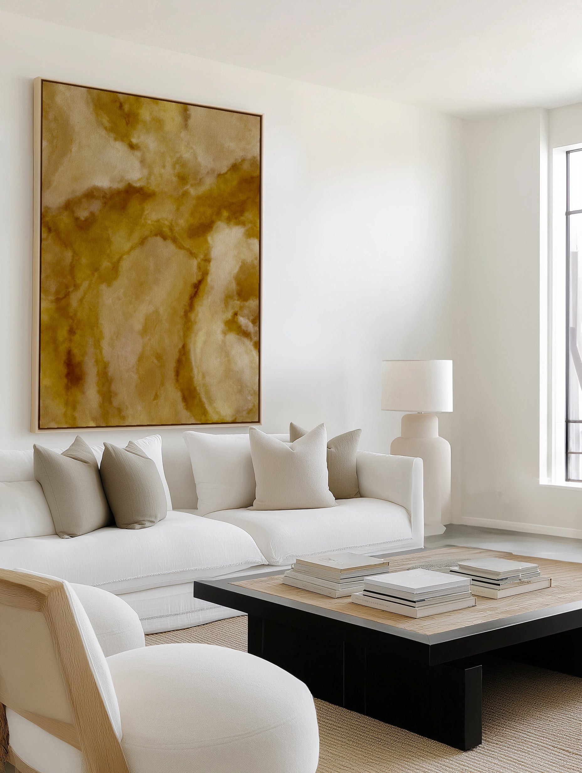 Luminous by Shatha Al Dafai | Framed Canvas Art Print